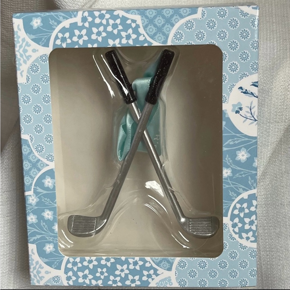 Silver Golf Club Pen Set